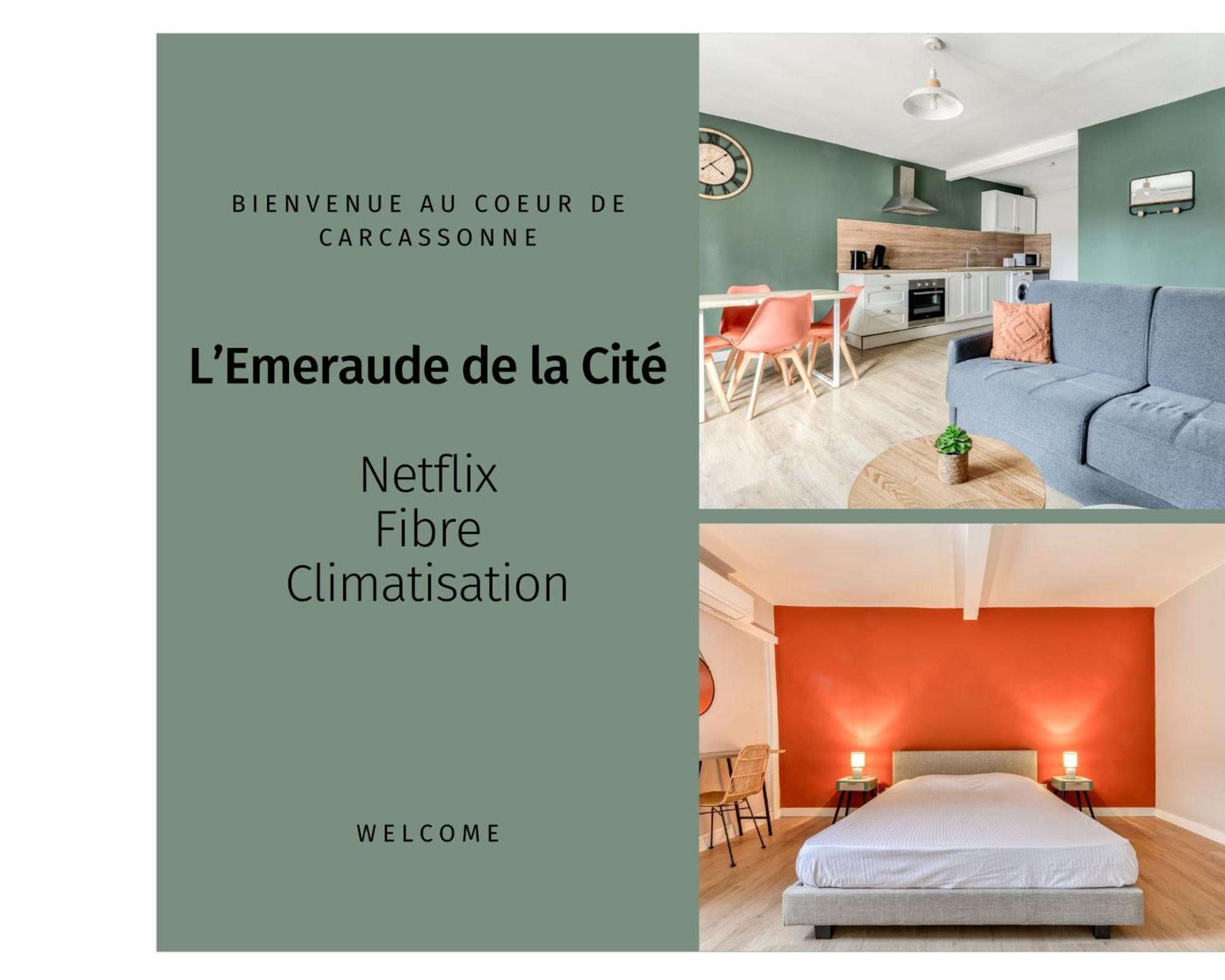 L'Emeraude De La Cite - Netflix - Fibre - Proche Cite - Clim Carcassonne Ngoại thất bức ảnh